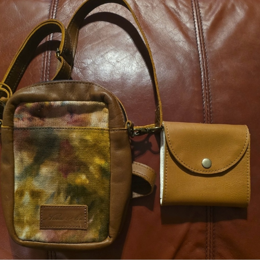 Nena & Co. Brown and Tan Crossbody Bag Set